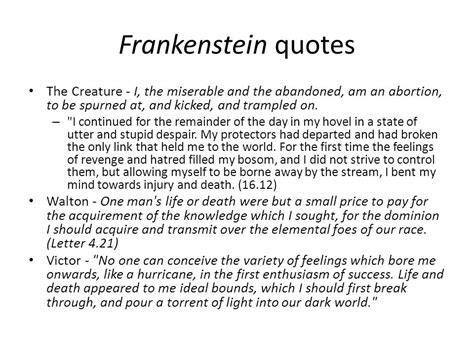 (n) lack of physical or mental energy, a weak or lifeless feeling. . Frankenstein chapter 16 quotes quizlet